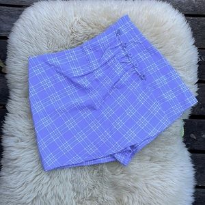 2 FOR $25 - NWOT Blue Gingham Skirt